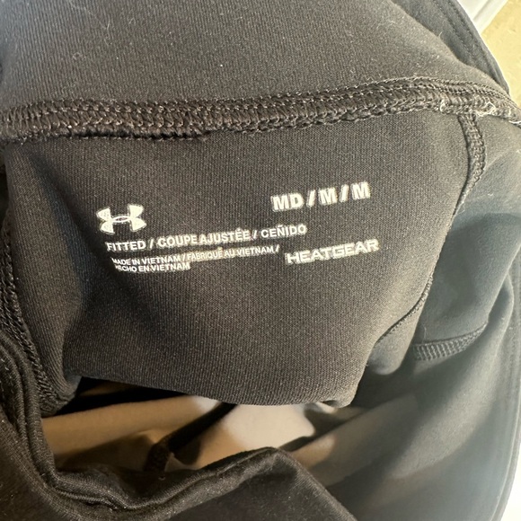 Under Armour Women's HeatGear® Black & Gray Fitted Leggings Size Medium - Picture 5 of 5